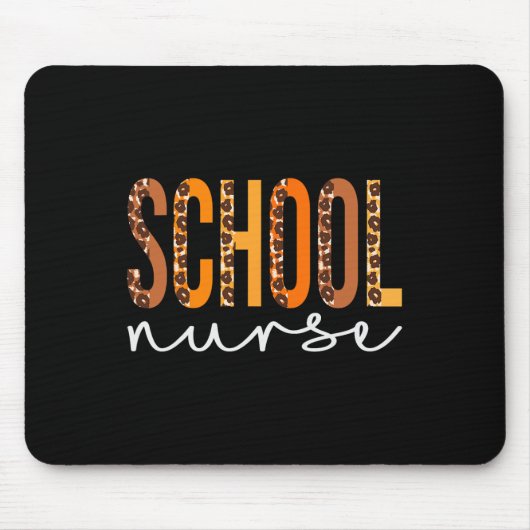 Tapis De Souris École Infirmière léopard Squad mignon Automne Merc (Devant)