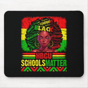 Tapis De Souris Écoles Hbcu Problème Naturel Afro Histoire Noire