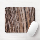 Tapis De Souris Écorce de cèdre rustique, arbre naturel en plein a (Avec souris)