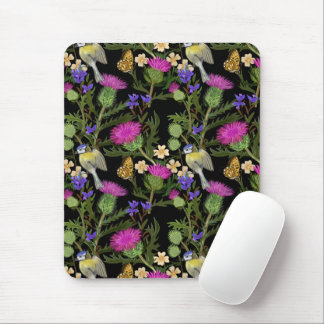 Tapis De Souris écossais Thistle Cottagecore Motif