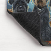Tapis De Souris Ecosse Terrier Halloween Éffrayant (Coin)