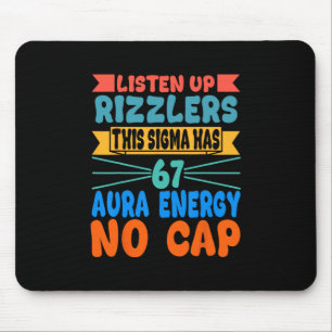 Tapis De Souris Écoutez les Rizzlers Ce Sigma a 67 Énergie Aura S