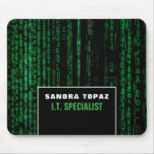 Tapis De Souris Écran de données, Technologie de l'information, Or (Devant)