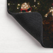 Tapis De Souris Écran de lumière des fêtes de pingouins (Coin)