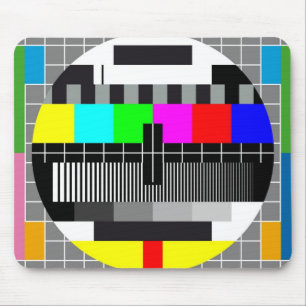 Tapis De Souris écran d'essai de télévision