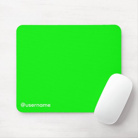 Tapis De Souris Écran vert YouTuber Streamer avec nom d'utilisateu (Avec souris)