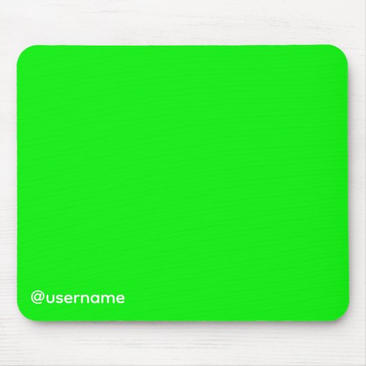 Tapis De Souris Écran vert YouTuber Streamer avec nom d'utilisateu (Devant)