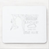 Tapis De Souris Écrasé verrouillé et sur la fille escalade rock (Devant)