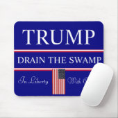 Tapis De Souris Écrasez le Trump SWAMP de Washington (Avec souris)