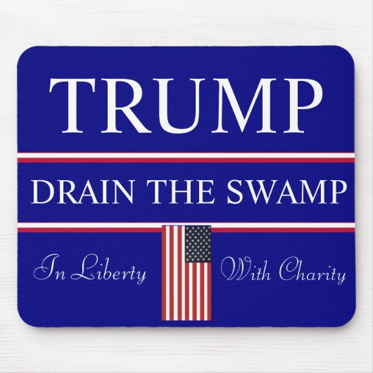 Tapis De Souris Écrasez le Trump SWAMP de Washington (Devant)