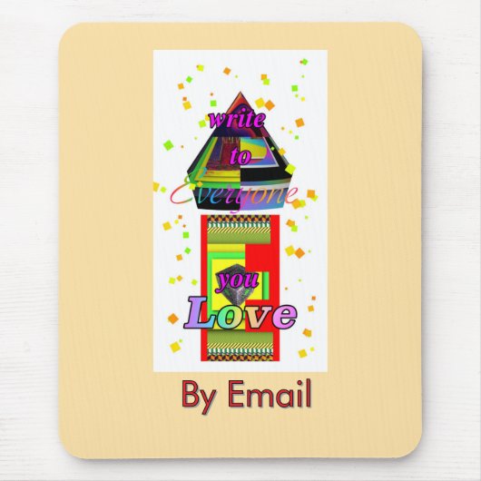 Tapis De Souris Écrire à tous par e-mail (Devant)