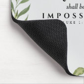 Tapis De Souris Écriture chrétienne Rien ne sera impossible (Coin)