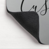 Tapis De Souris Écriture de texte noir éditable de script moderne (Coin)