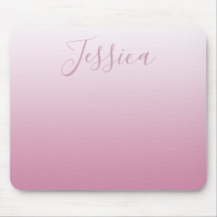 Tapis De Souris Écriture élégante & ombre rose (toute couleur) mod