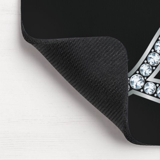 Tapis De Souris Écriture L "Diamond Bling" (Coin)