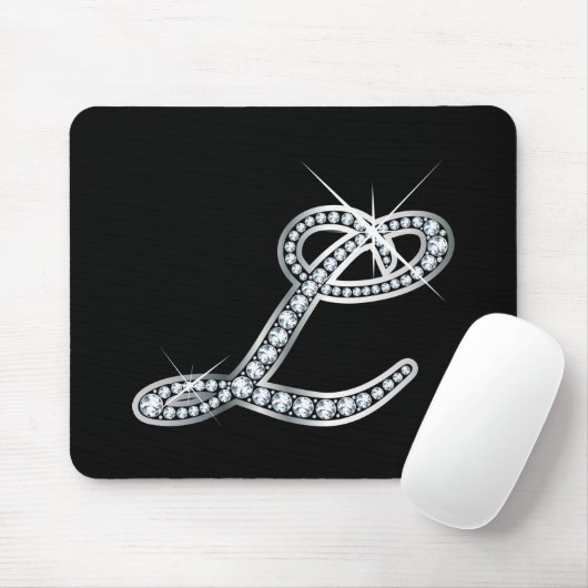 Tapis De Souris Écriture L "Diamond Bling" (Avec souris)