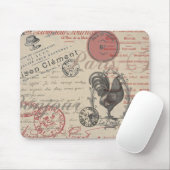 Tapis De Souris Écriture manuscrite vintage Paris Roster (Avec souris)