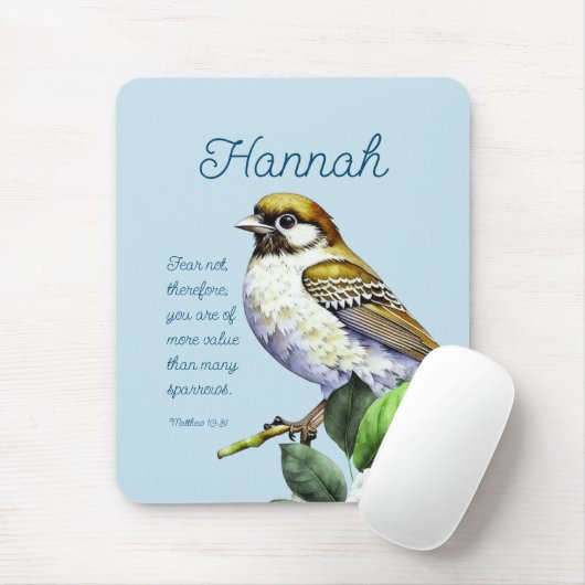Tapis De Souris Écriture Matthieu 10:31 (Avec souris)