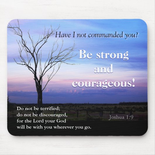 Tapis De Souris Écriture sainte Mousepad de 1:9 de Joshua (Devant)