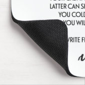 TAPIS DE SOURIS ÉCRIVEZ DE L'EXTRÉMITÉ PROFONDE (Coin)