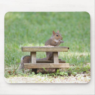Tapis De Souris Écureuil à la table de pique-nique
