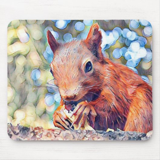 Tapis De Souris écureuil aquarell (Devant)