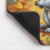 Tapis De Souris Écureuil avec marguerite jaune (Coin)