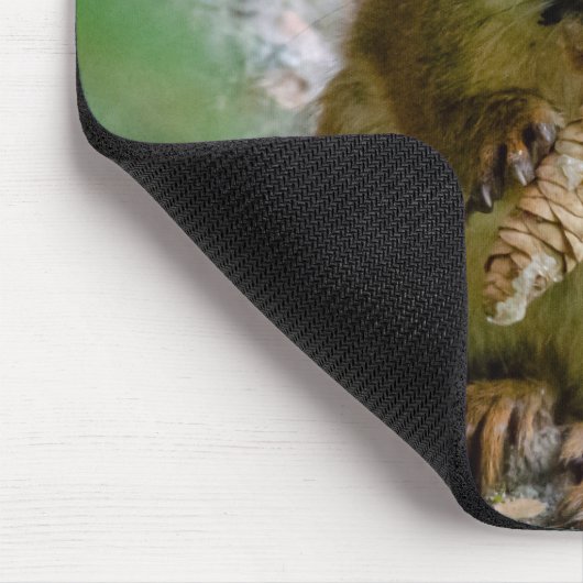 Tapis De Souris Écureuil Brown entre les branches - Faune canadien (Coin)