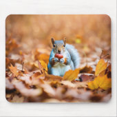Tapis De Souris Écureuil d'automne au maïs (Devant)