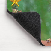 Tapis De Souris Écureuil de Joyeux Noël indiquant Ho Ho Ho ! (Coin)