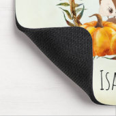 Tapis De Souris Écureuil de la couronne florale Automne Rustique (Coin)