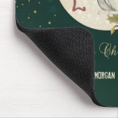 Tapis De Souris Écureuil de Noël Vintage, Snowflakes (Coin)