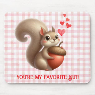 Tapis De Souris Écureuil drôle mignon de la Saint-Valentin