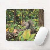 Tapis De Souris Écureuil en automne Mousepad (Avec souris)