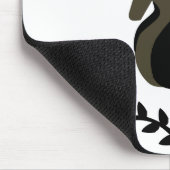 Tapis De Souris Écureuil Noir Avec Antler À Dix Points (Coin)