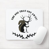 Tapis De Souris Écureuil Noir Avec Antler À Dix Points (Avec souris)