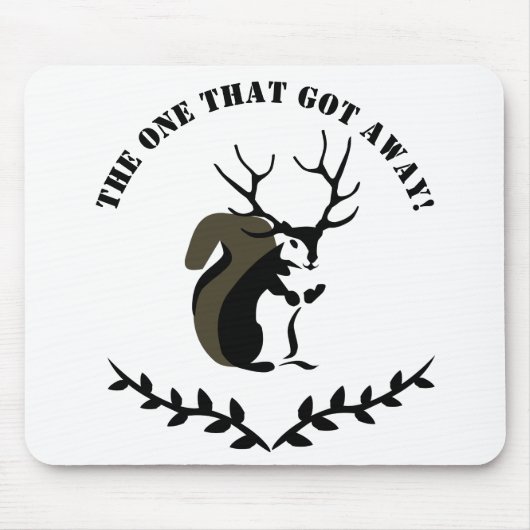Tapis De Souris Écureuil Noir Avec Antler À Dix Points (Devant)
