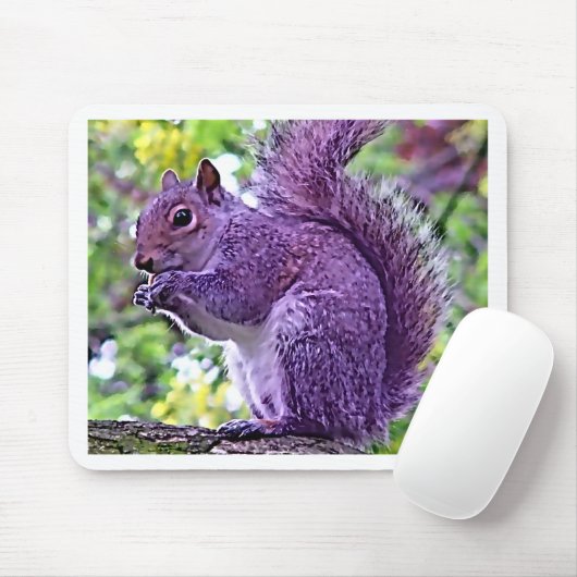 Tapis De Souris Écureuil pourpre (Avec souris)