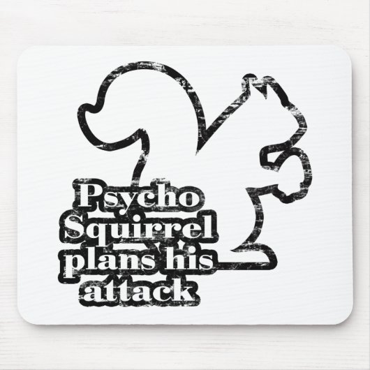 Tapis De Souris Écureuil psychopathe (Devant)
