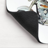 Tapis De Souris Écureuil sur la moto (Coin)