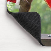 Tapis De Souris Écureuils de Père Noël buvant un cocktail (Coin)