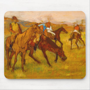 Tapis De Souris Edgar Degas avant la course