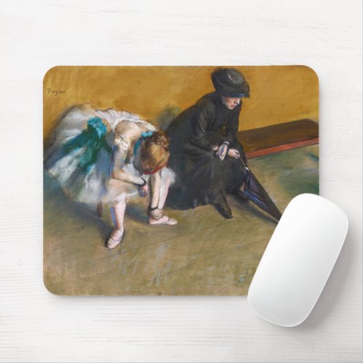 Tapis De Souris Edgar Degas - En attente (Avec souris)