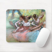 Tapis De Souris Edgar Degas | quatre ballerines sur l'étape (Avec souris)
