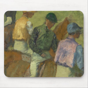 Tapis De Souris Edgar Degas quatre jockeys