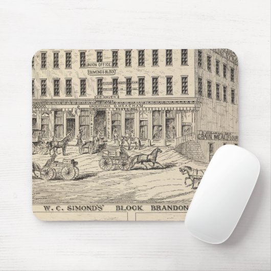 Tapis De Souris Édifice WC Simond à Brandon (Avec souris)