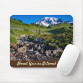 Tapis De Souris Edith Creek et Mount Rainier Morning Light (Avec souris)