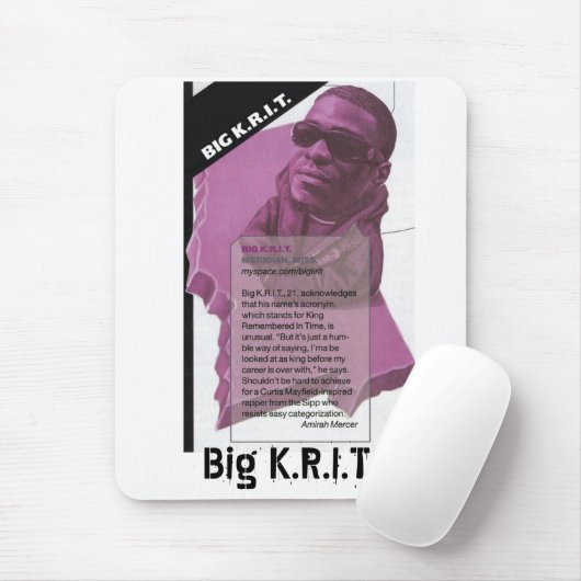 Tapis De Souris Édition limitée grand K.R.I.T. Mousepads (Avec souris)