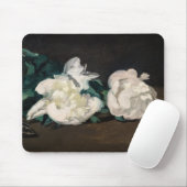 Tapis De Souris Edouard Manet - Branche des pivoines blanches, sec (Avec souris)