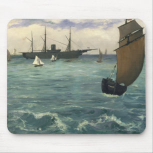 Tapis De Souris Edouard Manet   le Kearsarge à Boulogne
